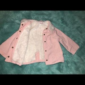 Girls Warm Faux Lamb Skin Fall Jacket Size 3T